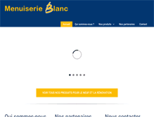 Tablet Screenshot of menuiserie-blanc.fr
